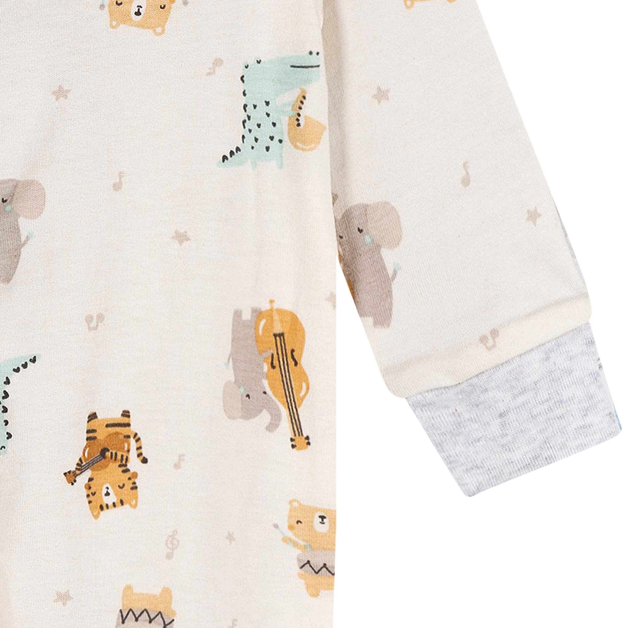 Baby Neutral Musical Animals Sleep 'N Play Sleepwear Gerber® 