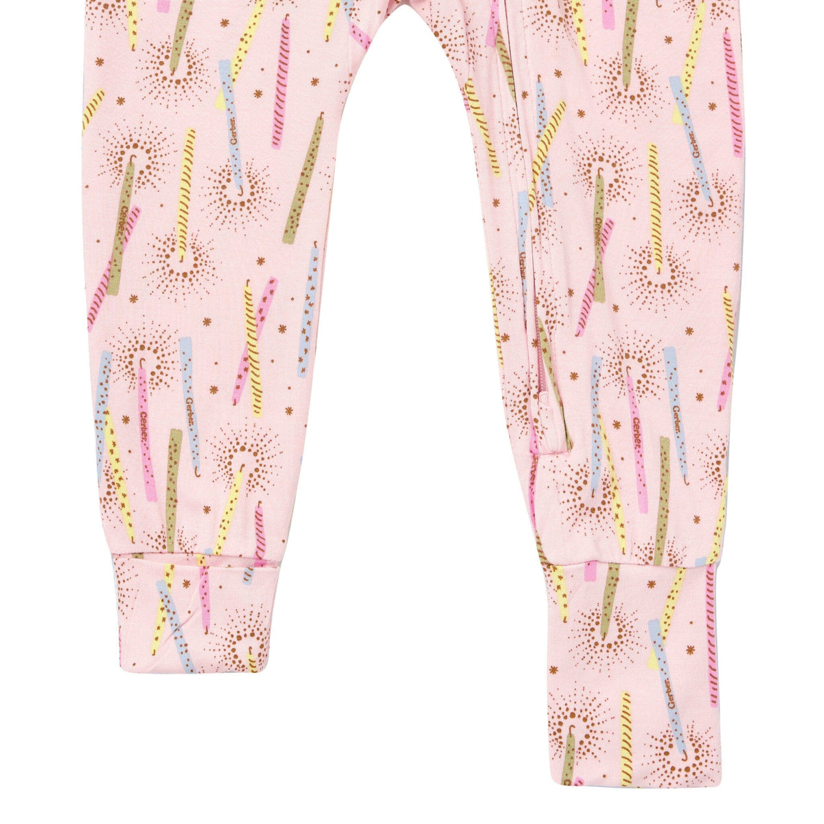 Infant & Toddler Girls Pink Candle Snug Fit Footless Pajamas Sleepwear Gerber® 