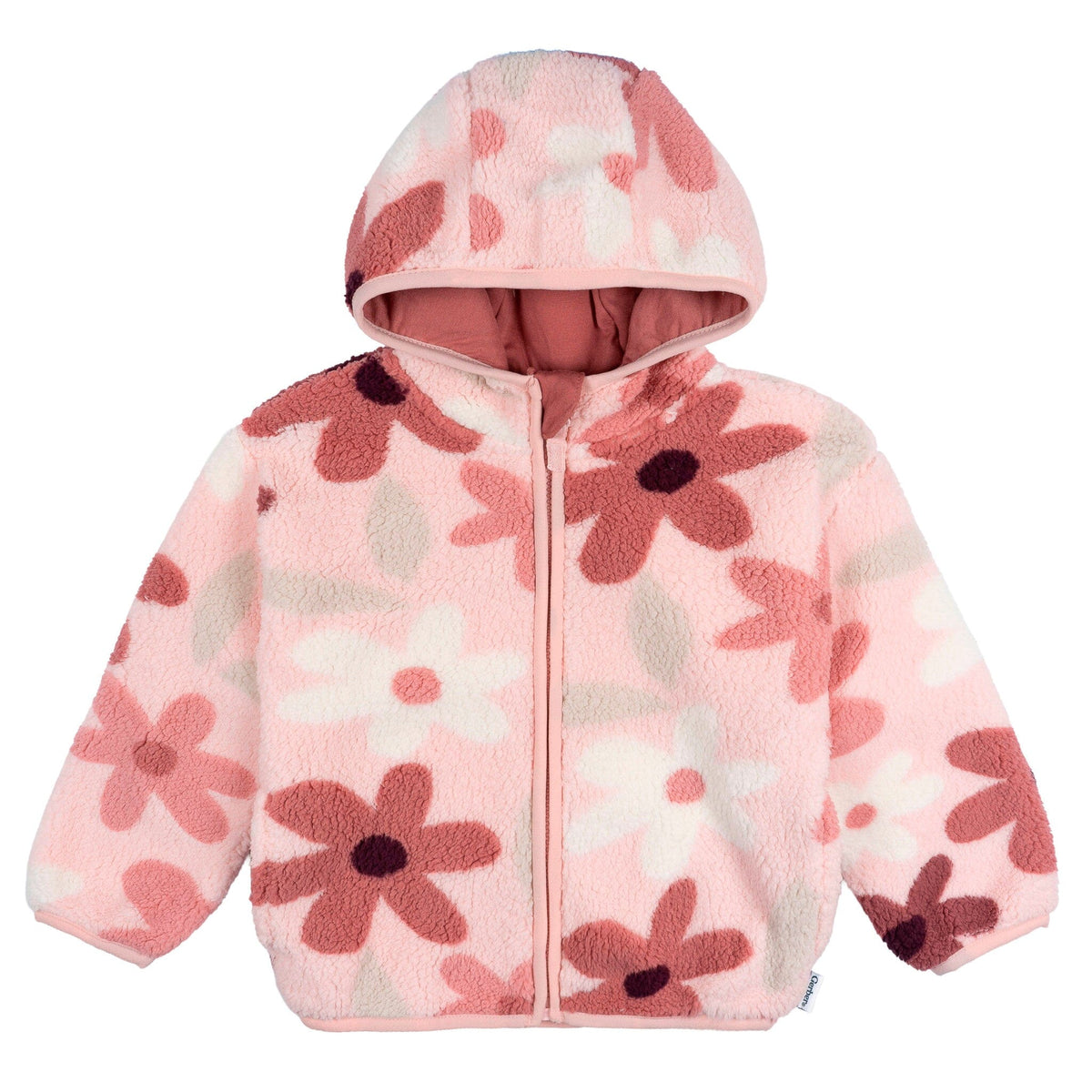 Infant & Toddler Girls Pink Sherpa Jacket tops Gerber® 