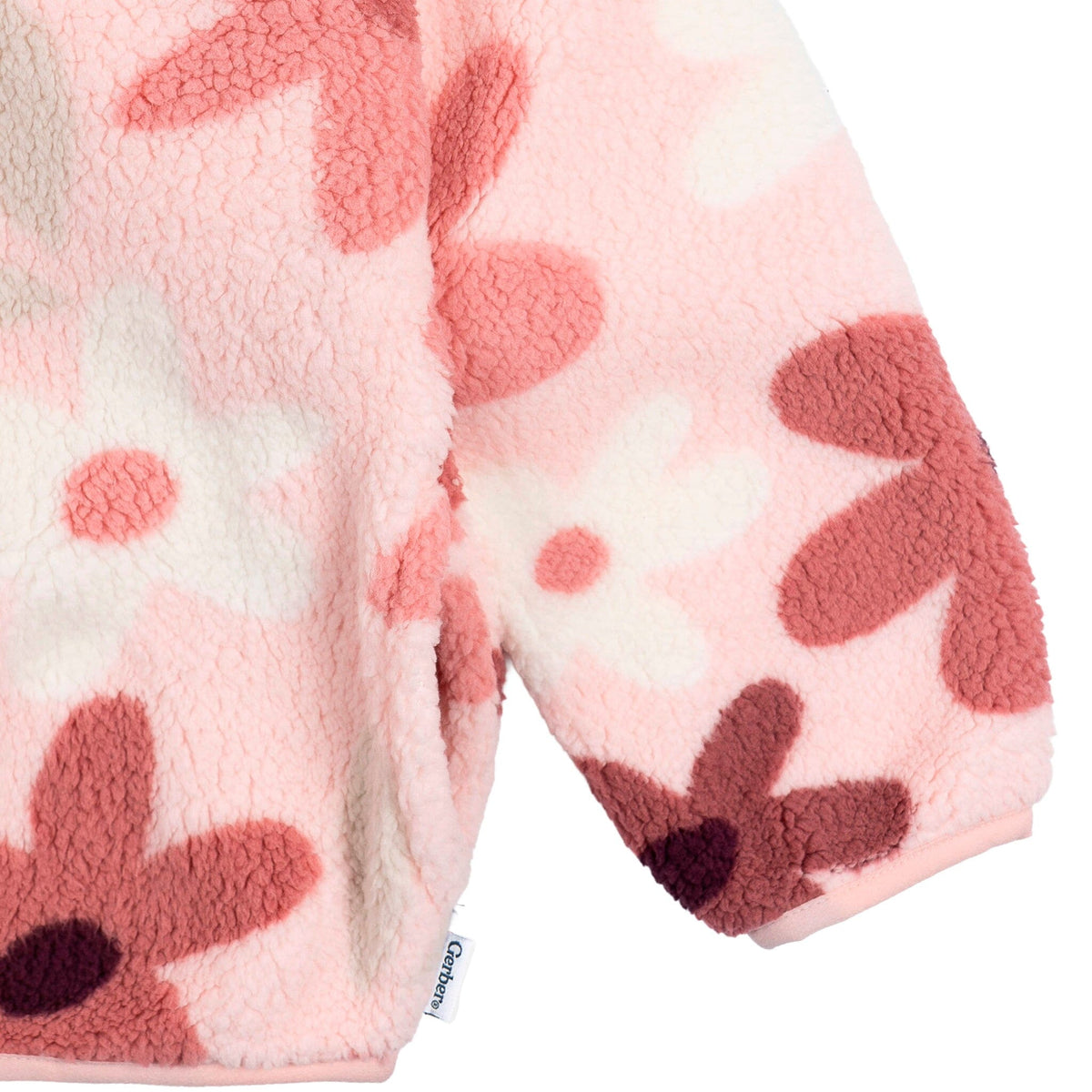 Infant & Toddler Girls Pink Sherpa Jacket tops Gerber® 