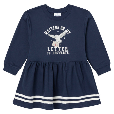 Toddler Girls Navy Hogwarts Letter Dress