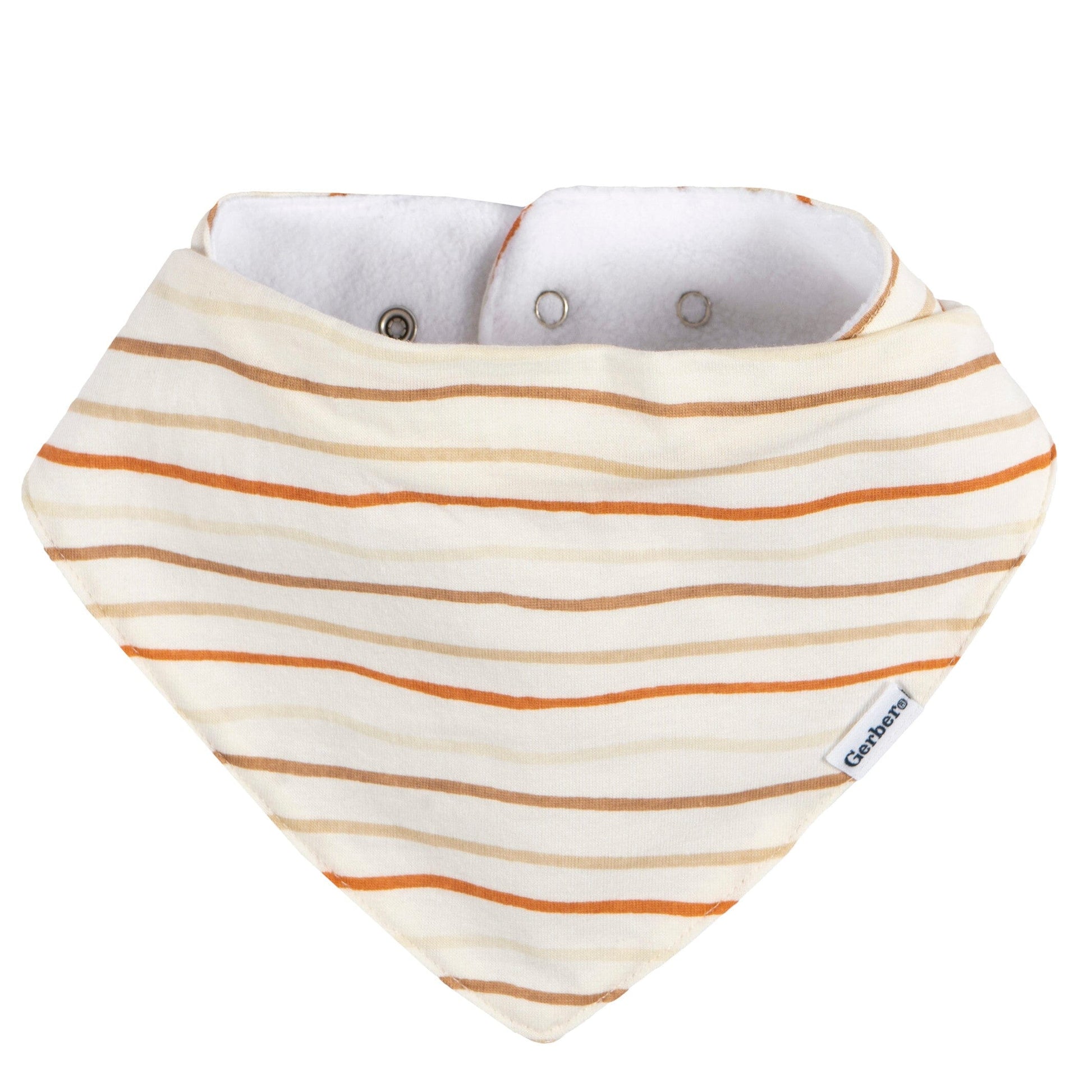 10-Pack Baby Neutral Multi Rust Bandana Bib