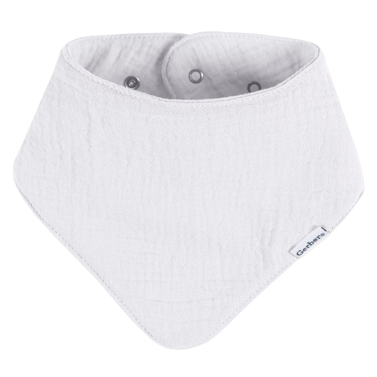 10-Pack Baby Neutral Multi White Muslin Bandana Bib