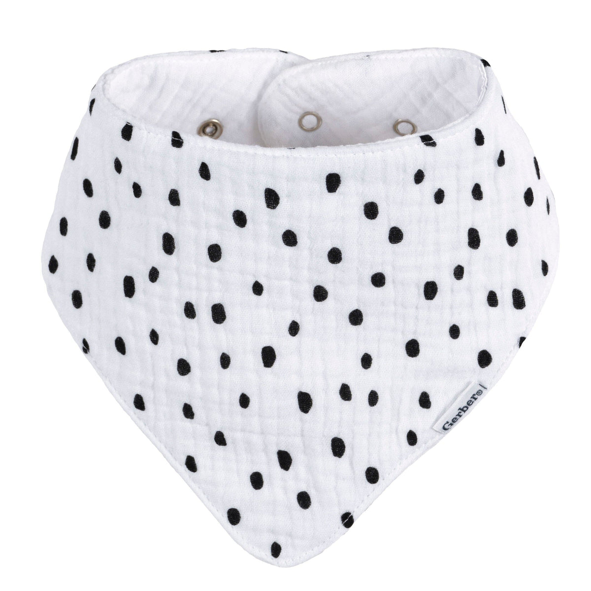 10-Pack Baby Neutral Multi White Muslin Bandana Bib