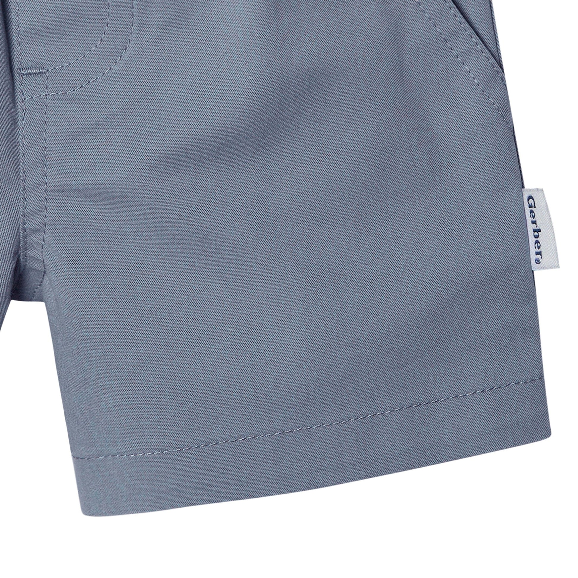2-Pack Baby & Toddler Boys Grey/Blue Shorts