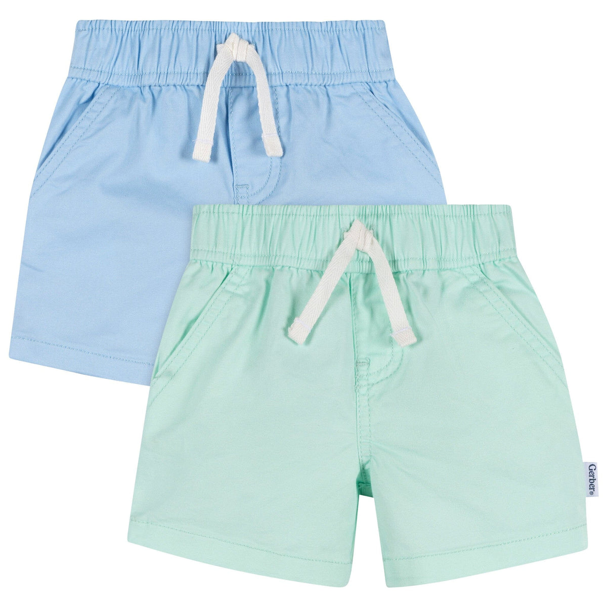 2-Pack Baby & Toddler Boys Green & Blue Shorts Pants & Bottoms Gerber® 