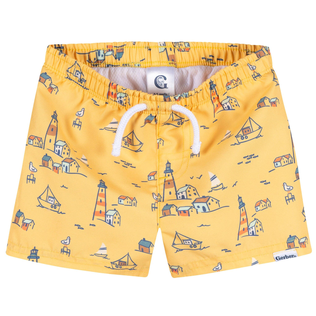 2-Pack Baby & Toddler Boys Lighthouse Swim Trunks Swimwear Gerber® 