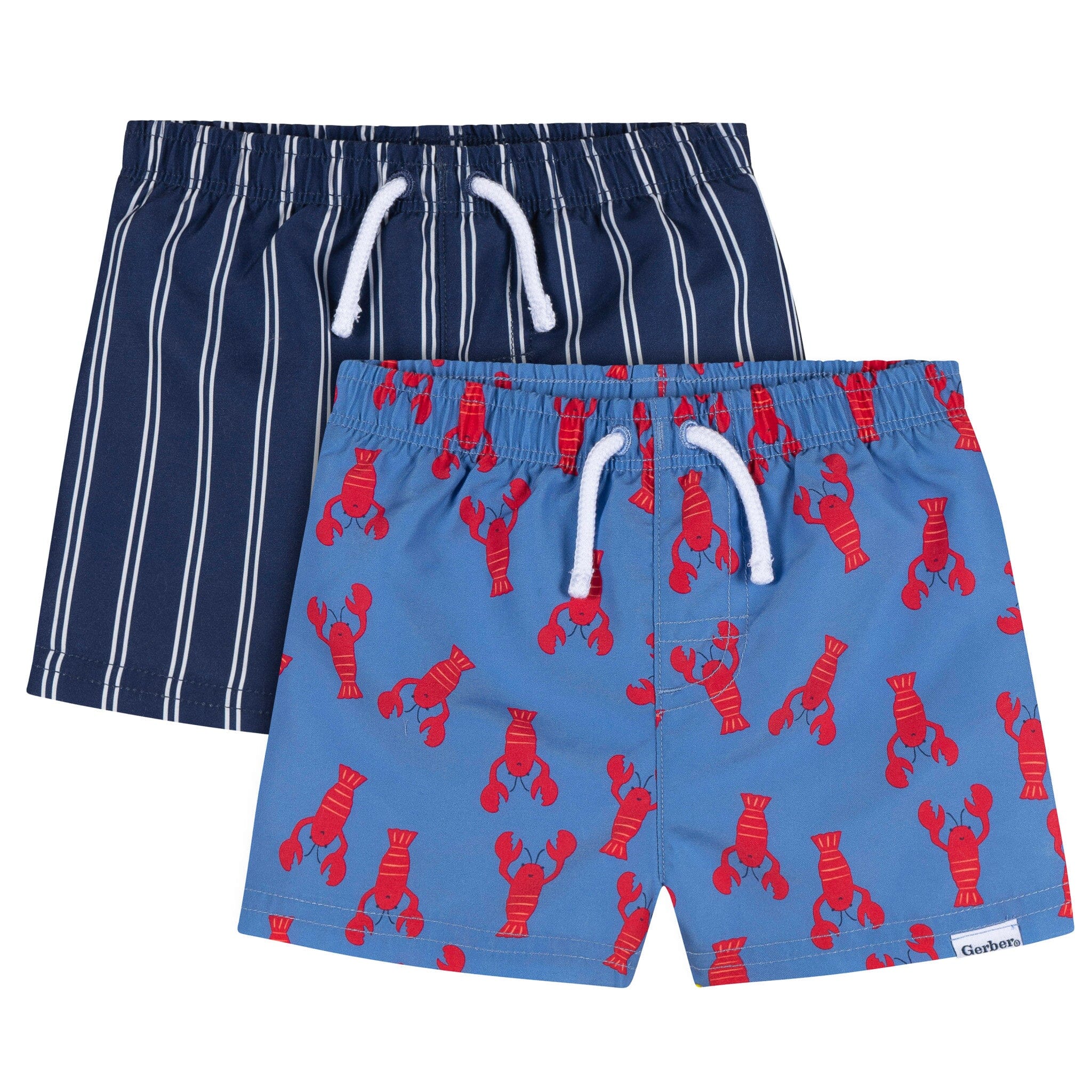 2-Pack Baby & Toddler Boys Lobsters Swim Trunks Swimwear Gerber® 