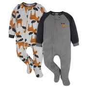 2-Pack Baby & Toddler Boys Moose Blanket Sleepers
