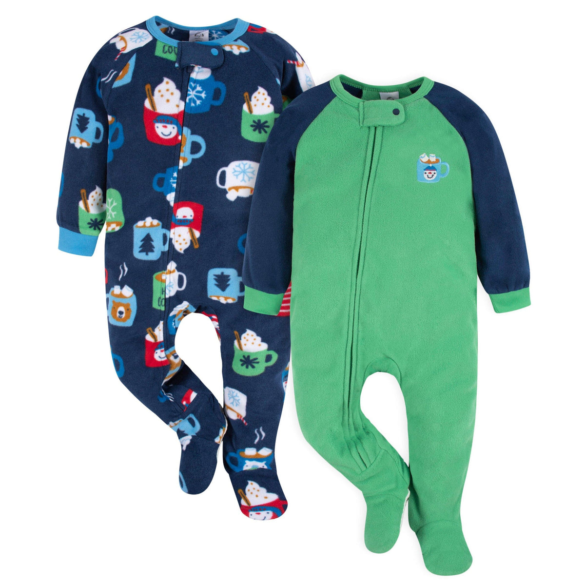 2-Pack Baby & Toddler Boys Mug Blanket Sleepers