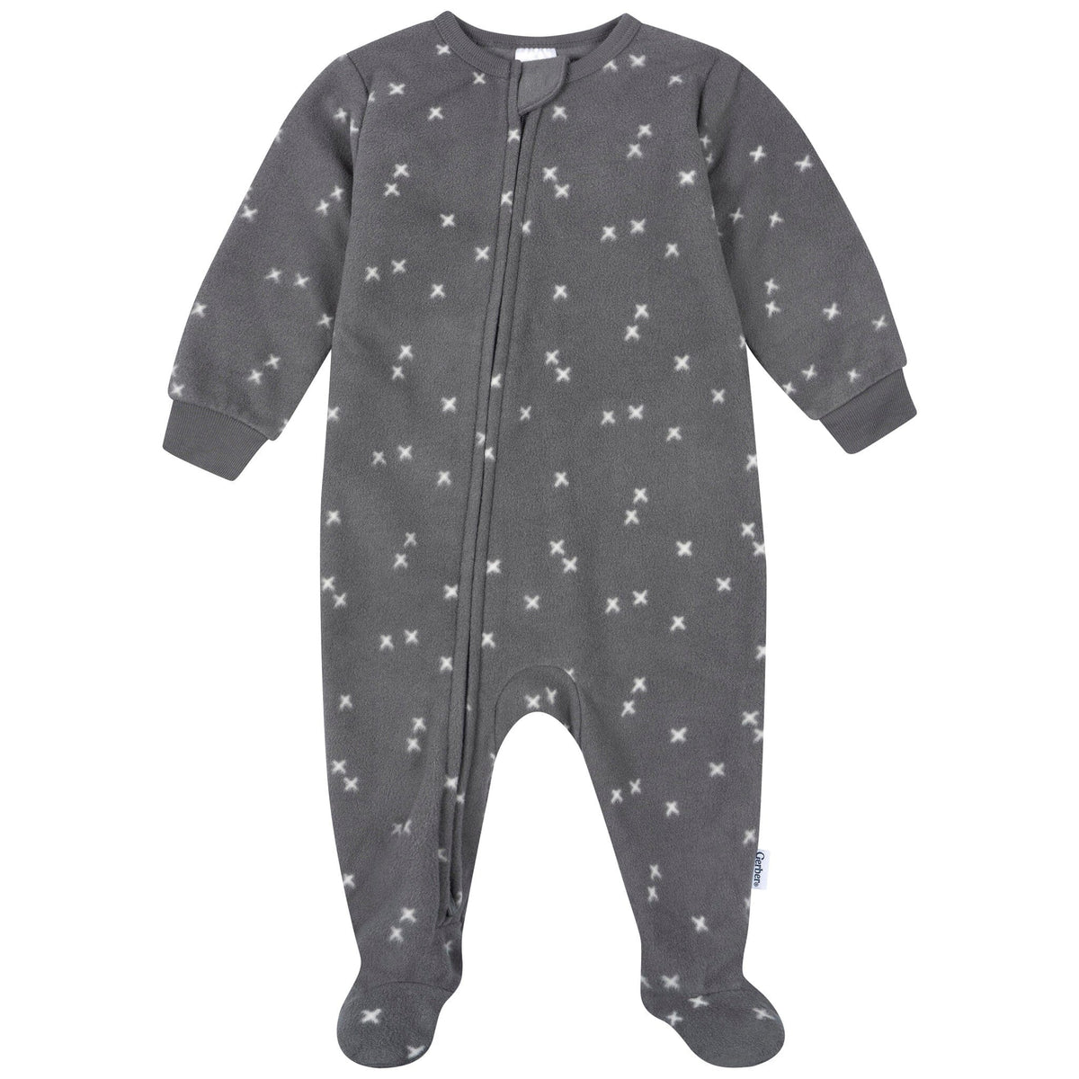 2-Pack Baby & Toddler Boys Smiley Faces Footed Fleece Pajamas Sleepwear Gerber® 