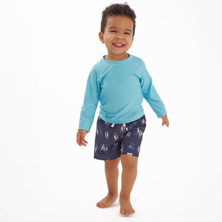 2-Pack Baby & Toddler Boys UPF 50+ Surfboard Swim Trunks