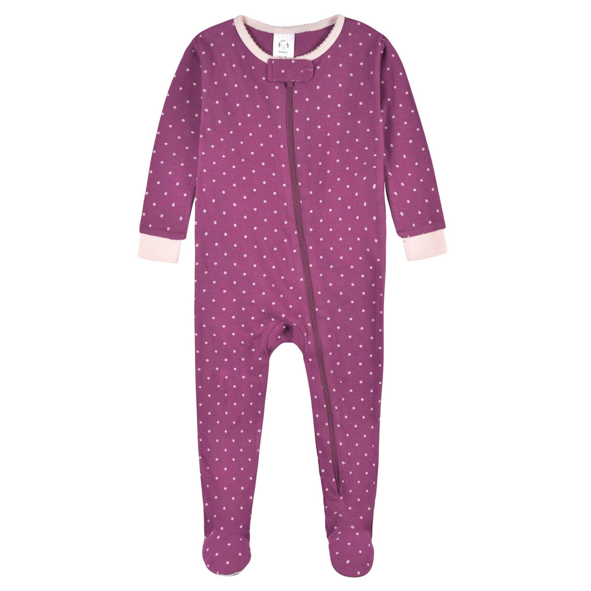 2-Pack Baby & Toddler Girls Apple Bouquets Snug Fit Footed Cotton Pajamas