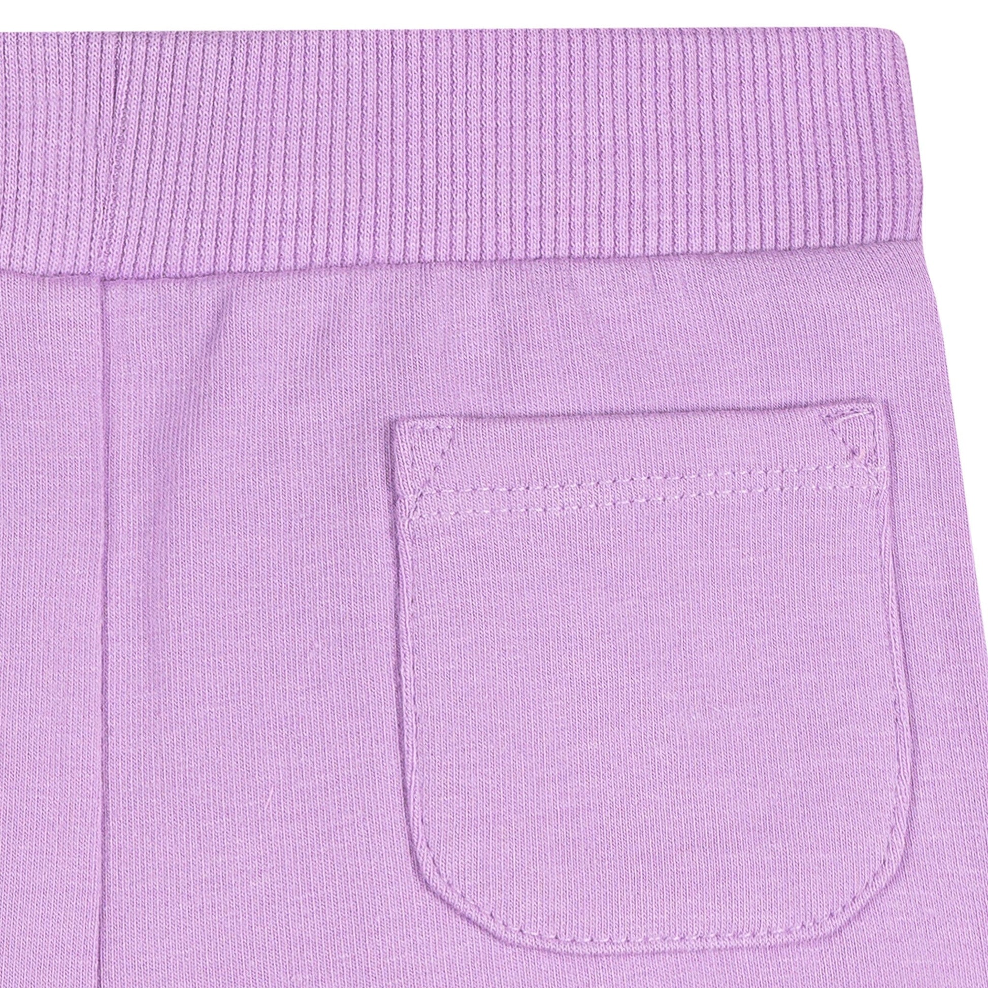 2-Pack Baby & Toddler Girls Aqua & Purple Knit Dolphin Shorts Pants & Bottoms Gerber® 