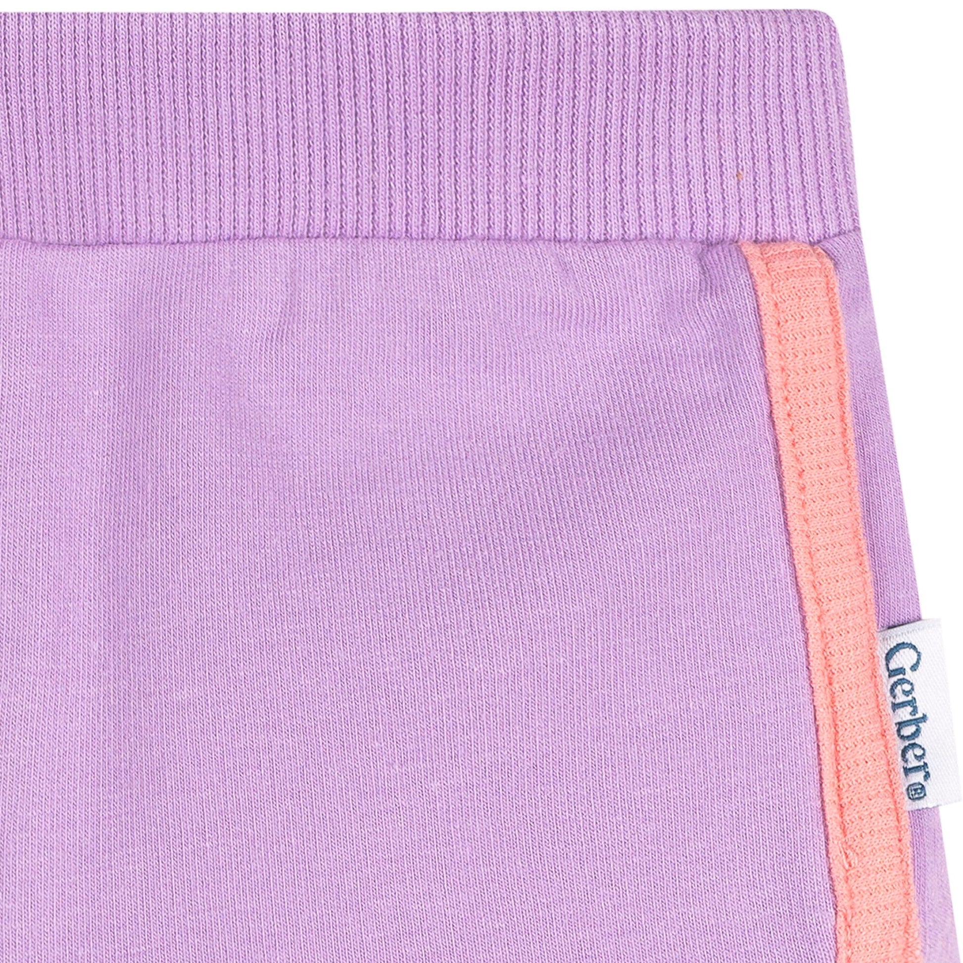 2-Pack Baby & Toddler Girls Aqua & Purple Knit Dolphin Shorts Pants & Bottoms Gerber® 