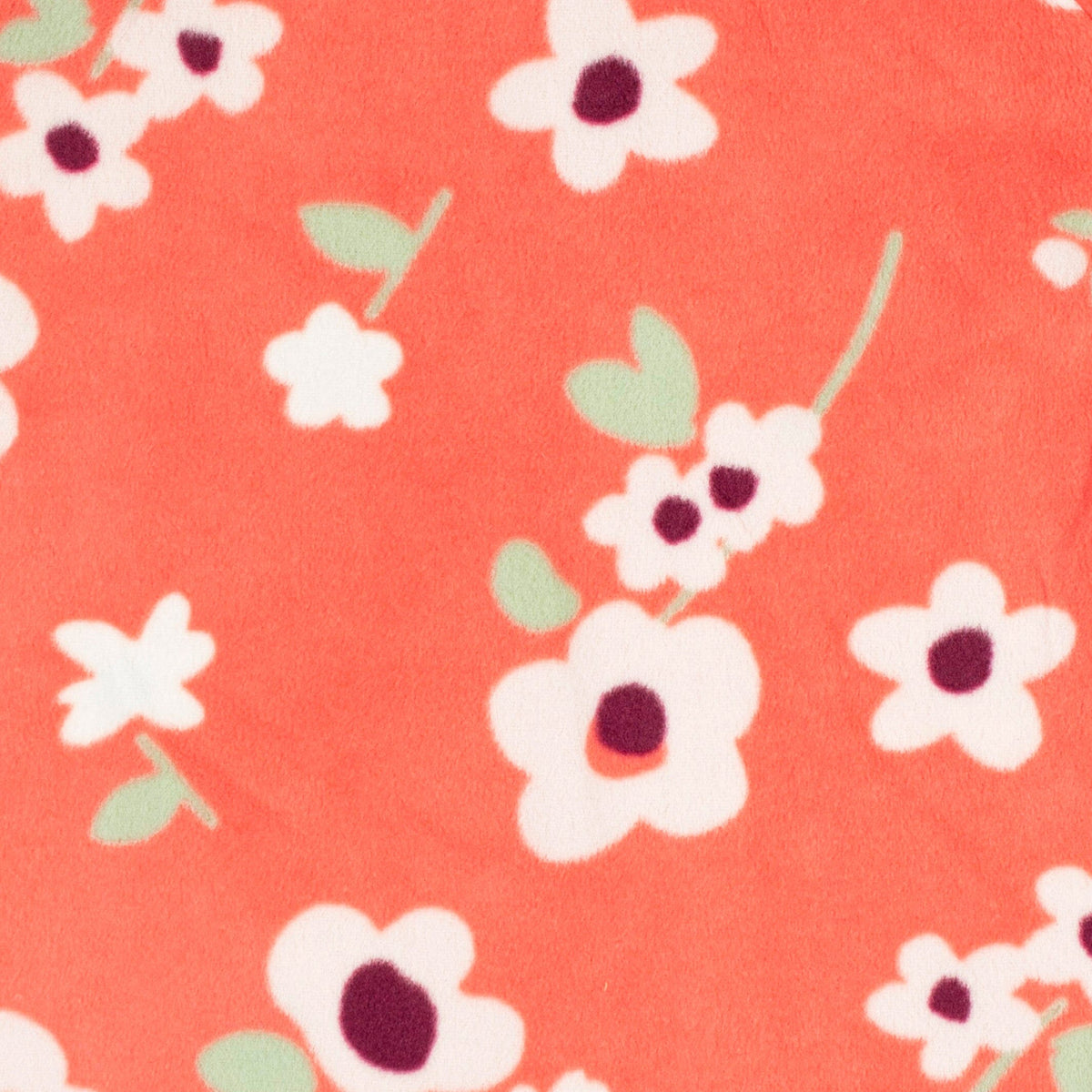 2-Pack Baby & Toddler Girls Flower Toss Blanket Sleepers
