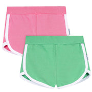 2-Pack Baby & Toddler Girls Green & Pink Knit Dolphin Shorts Pants & Bottoms Gerber® 