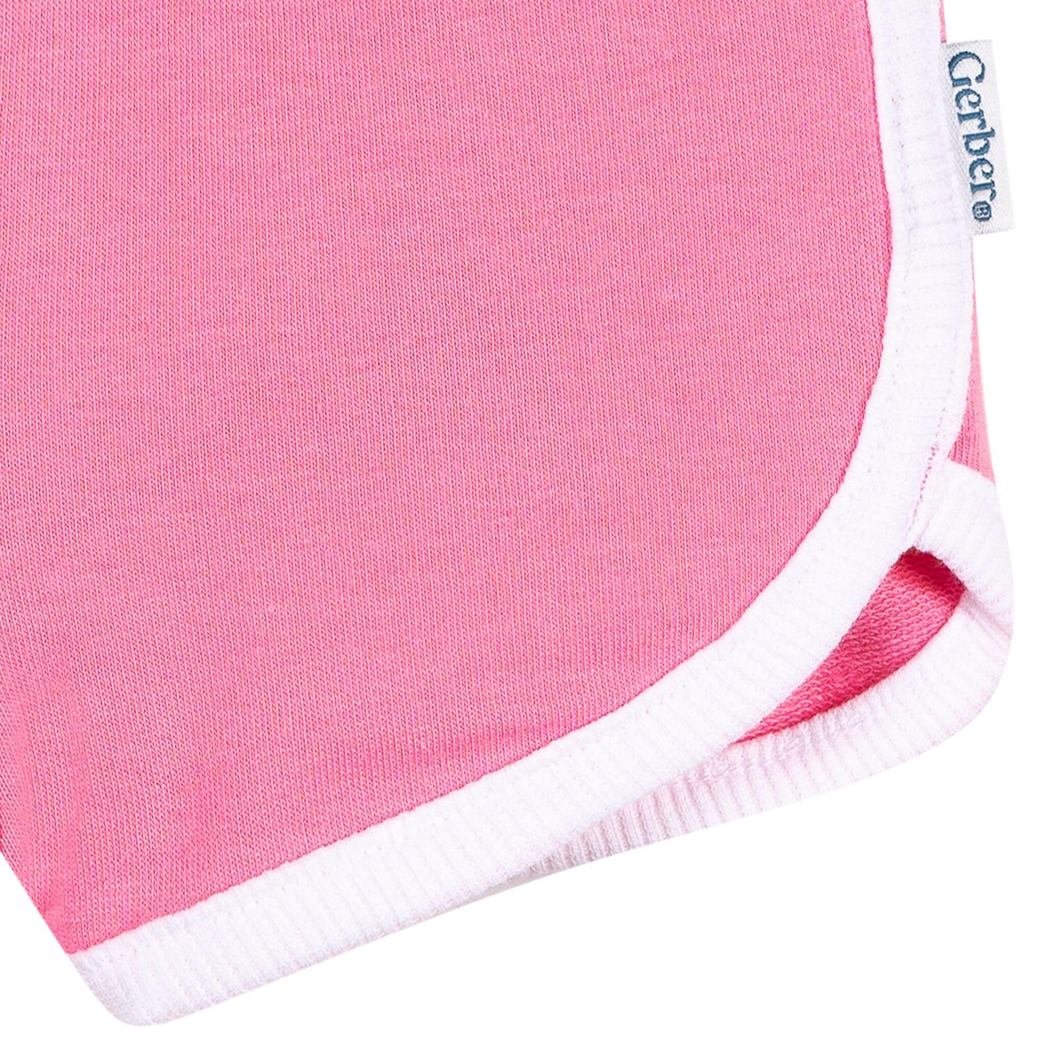 2-Pack Baby & Toddler Girls Green & Pink Knit Dolphin Shorts Pants & Bottoms Gerber® 