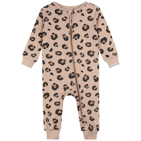 2-Pack Baby & Toddler Girls Leopard Snug Fit Footless Pajamas