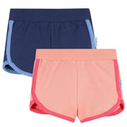 2-Pack Baby & Toddler Girls Pink & Blue Knit Dolphin Shorts Pants & Bottoms Gerber® 