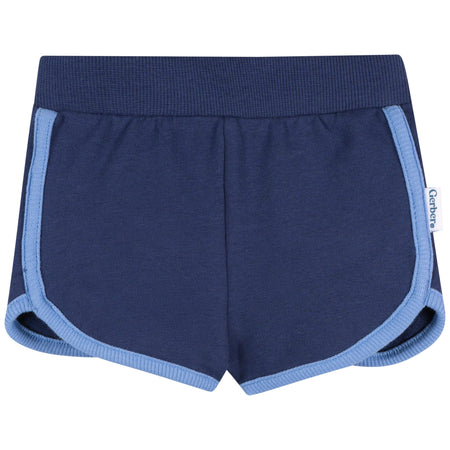 2-Pack Baby & Toddler Girls Pink & Blue Knit Dolphin Shorts