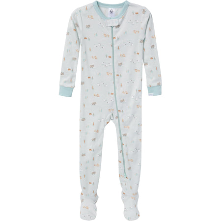 2-Pack Baby & Toddler Neutral Farm Snug Fit Footed Pajamas