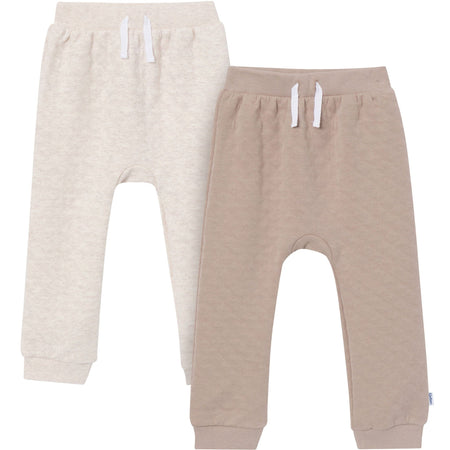 2-Pack Baby & Toddler Neutral Oatmeal Joggers