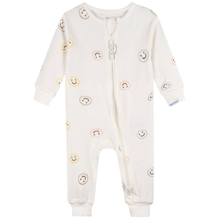 2-Pack Baby & Toddler Neutral Smiley Snug Fit Footless Pajamas