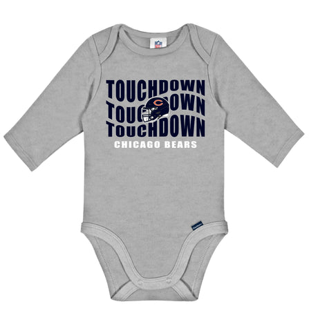 2-Pack Baby Boys Chicago Bears Long Sleeve Bodysuit Set