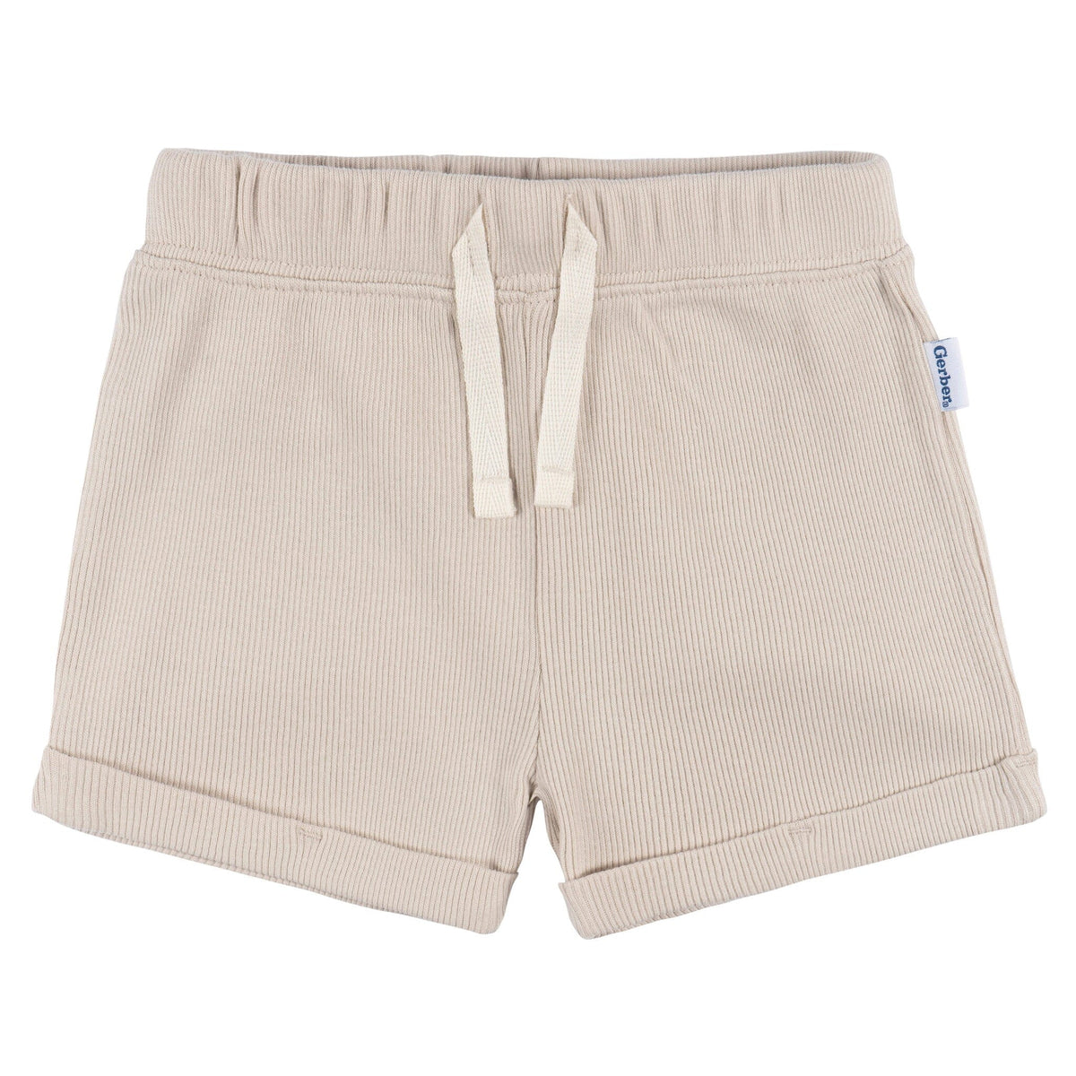 2-Pack Baby Boys Beige Bodysuit and Shorts Set