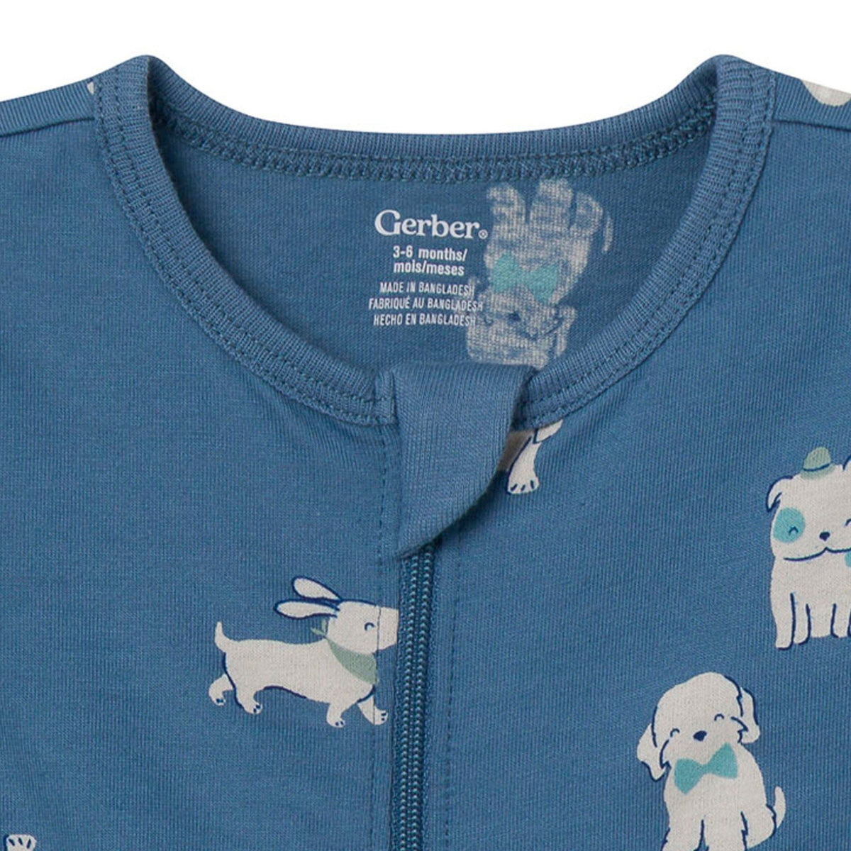 2-Pack Baby Boys Blue Dogs & Stars Sleep 'N Play sleepwear Gerber® 
