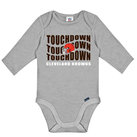 2-Pack Baby Boys Cleveland Browns Long Sleeve Bodysuit Set