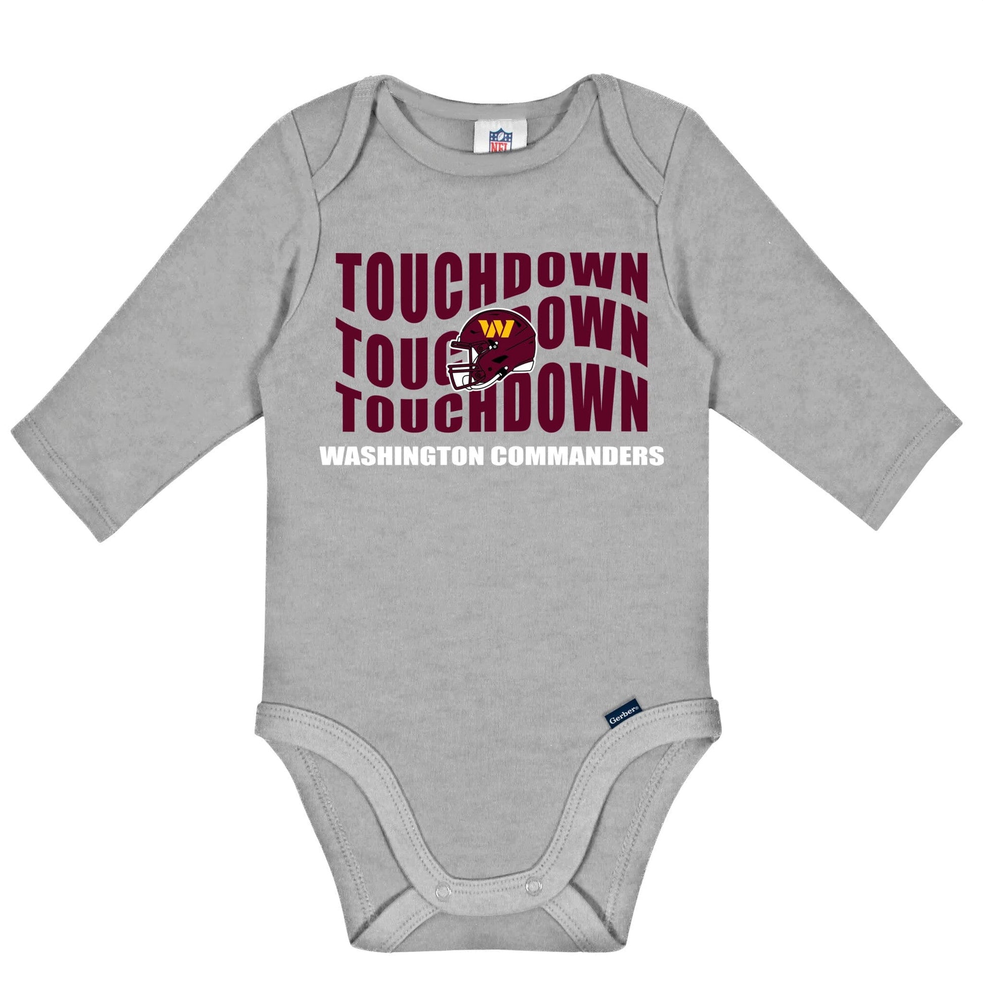 2-Pack Baby Boys Commanders Long Sleeve Bodysuit Set NFL NFL 