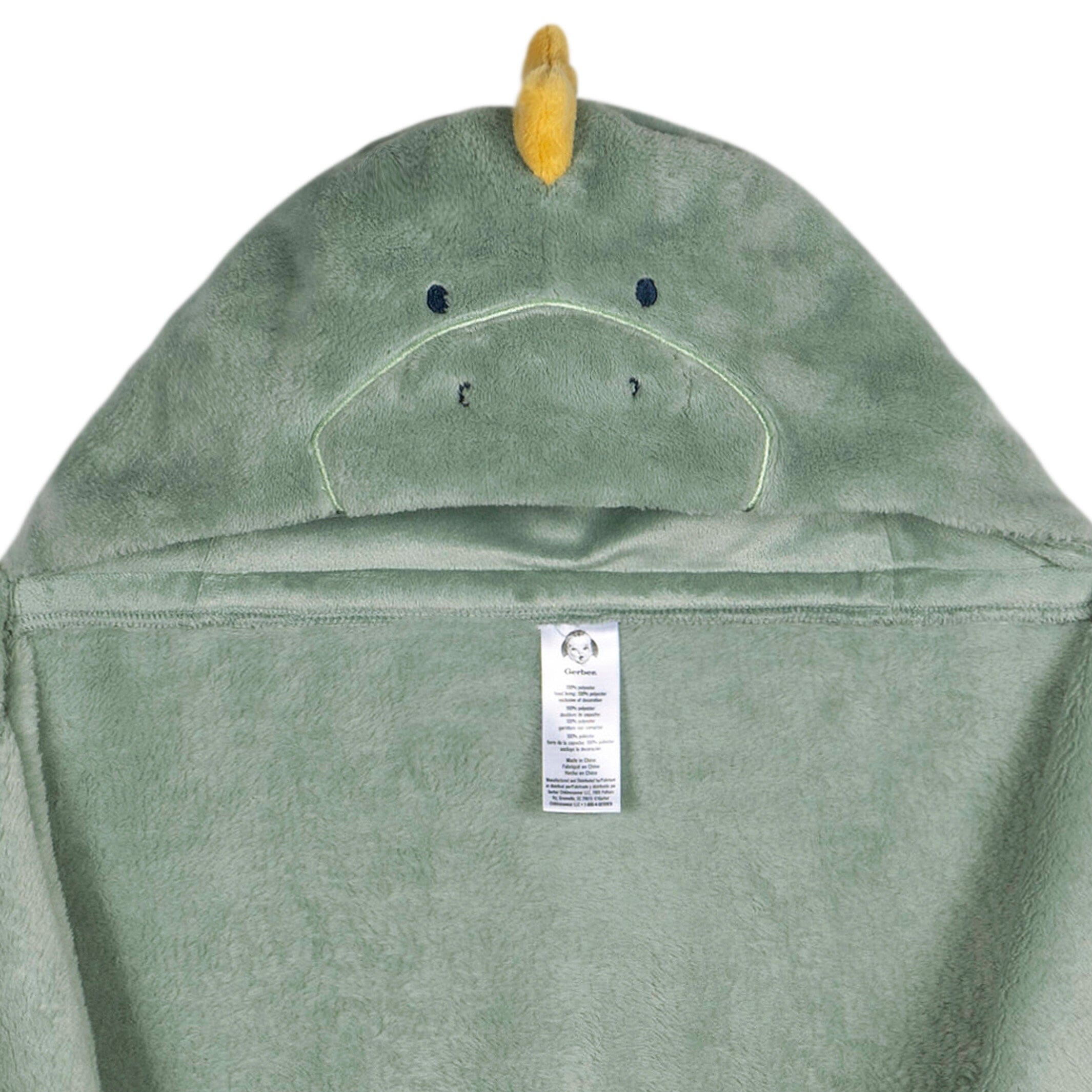 2-Pack Baby Boys Dino Time Hooded Wearable Blanket & Security Blanket Set
