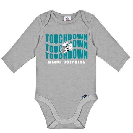 2-Pack Baby Boys Miami Dolphins Long Sleeve Bodysuits