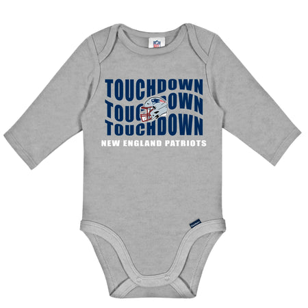2-Pack Baby Boys New England Patriots Long Sleeve Bodysuits