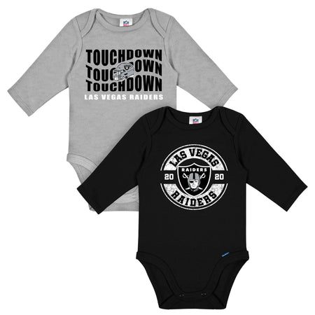 2-Pack Baby Boys Las Vegas Raiders Long Sleeve Bodysuits