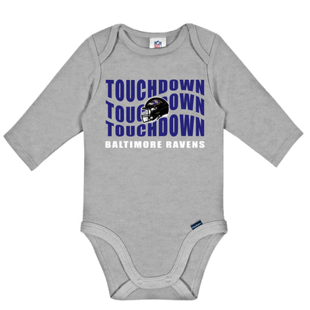 2-Pack Baby Boys Baltimore Ravens Long Sleeve Bodysuit Set