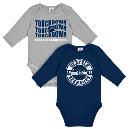 2-Pack Baby Boys Seattle Seahawks Long Sleeve Bodysuits