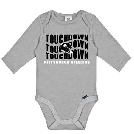 2-Pack Baby Boys Pittsburgh Steelers Long Sleeve Bodysuit Set
