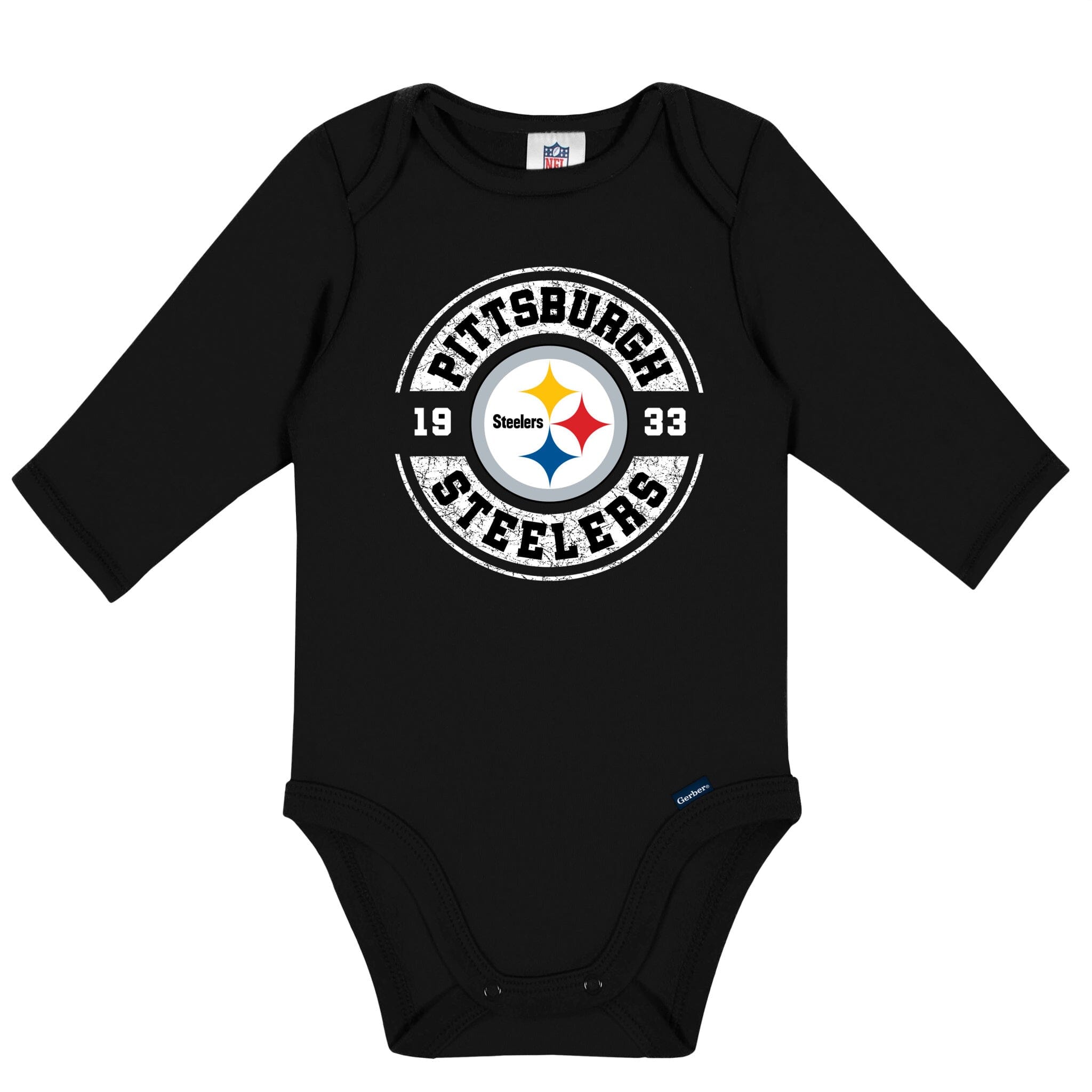 2-Pack Baby Boys Pittsburgh Steelers Long Sleeve Bodysuit Set NFL NFL 
