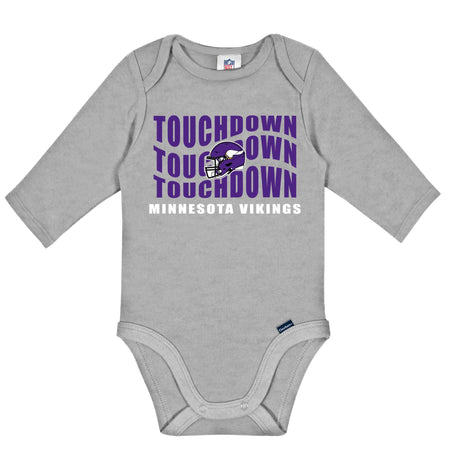 2-Pack Baby Boys Minnesota Vikings Long Sleeve Bodysuit Set