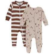 2-Pack Baby Boys Woodland Bears Sleep 'N Play sleepwear Gerber® 