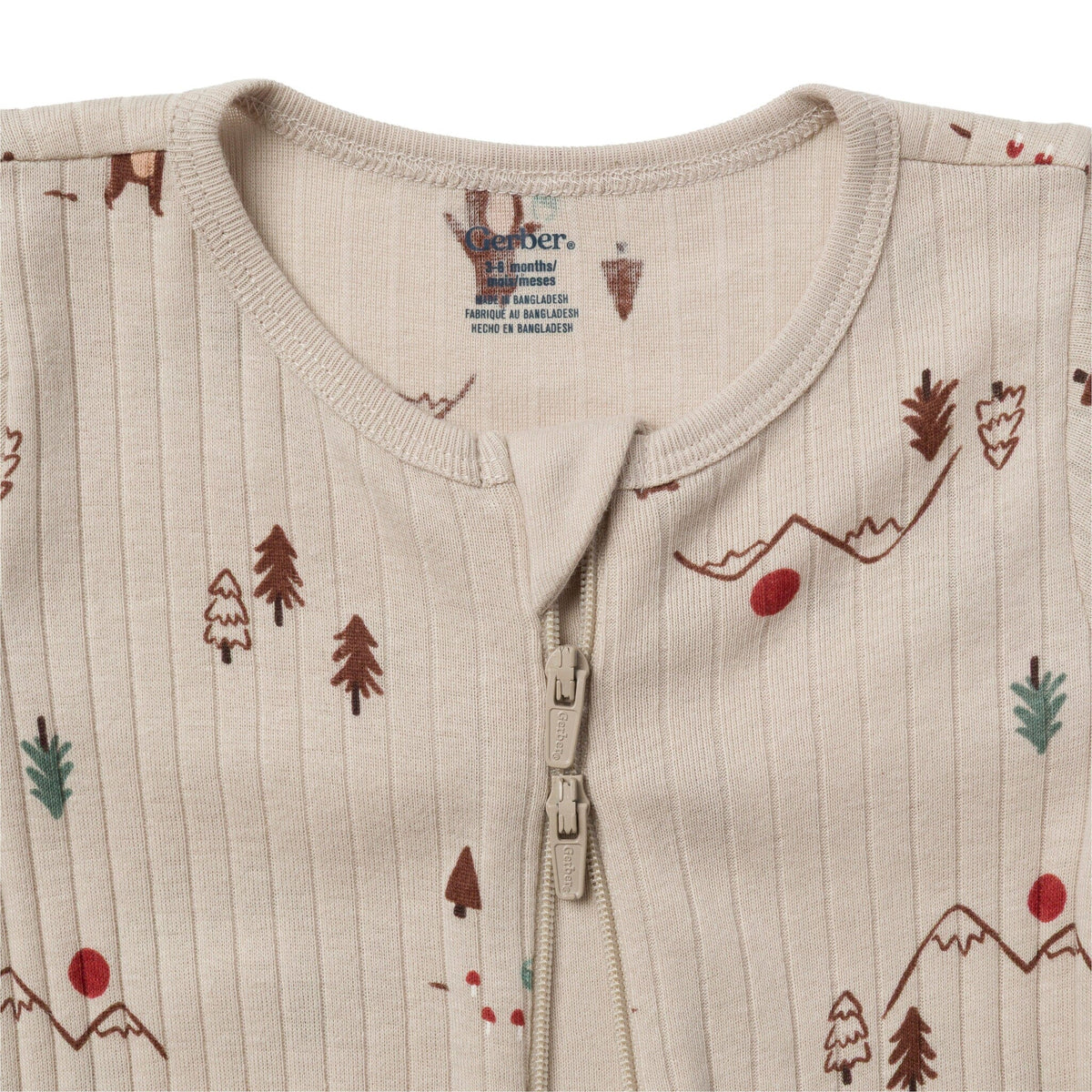 2-Pack Baby Boys Woodland Bears Sleep 'N Play sleepwear Gerber® 