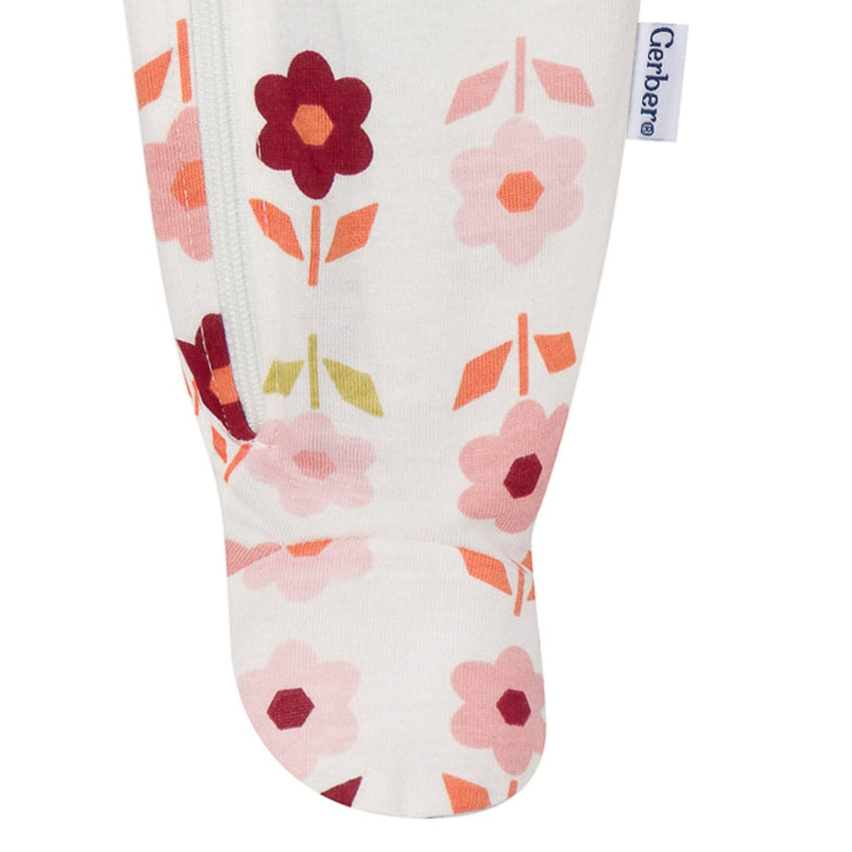 2-Pack Baby Girls Burgundy & Cream Floral Sleep 'N Play sleepwear Gerber® 
