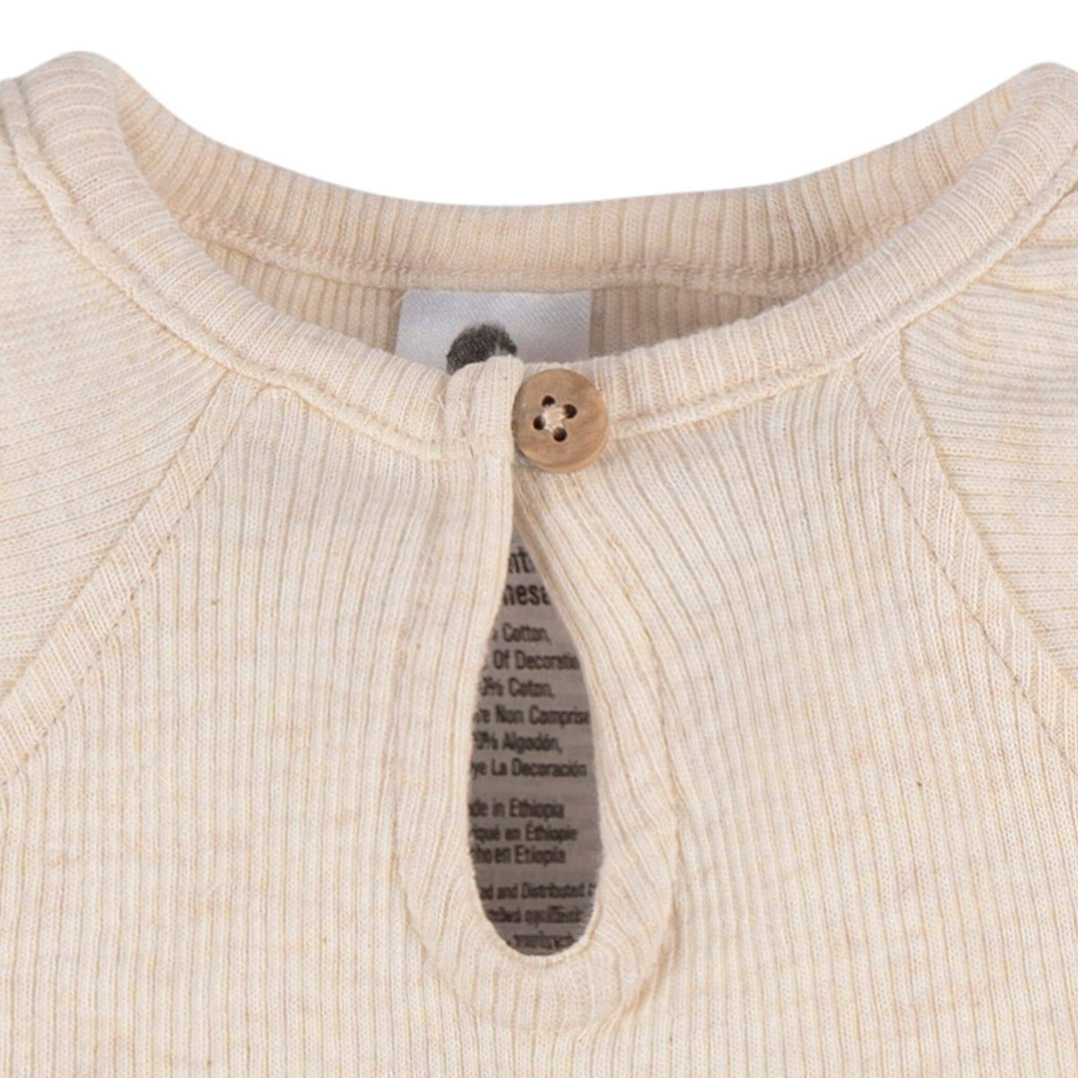 2-Pack Baby Girls Light Oatmeal Heather Bodysuit and Shorts Set