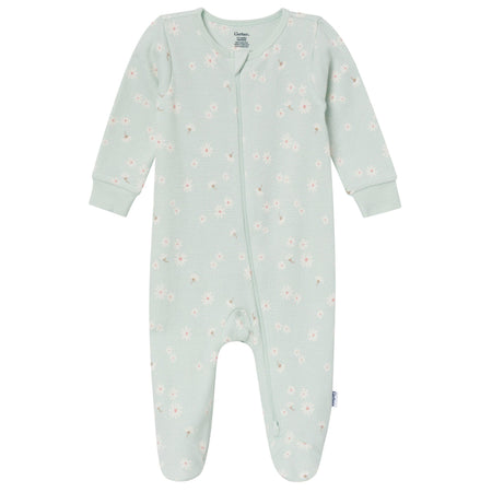 2-Pack Baby Girls Mint Daisies Sleep 'N Play