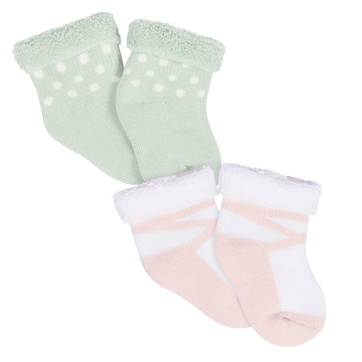 2-Pack Baby Girls She Sells Sea Shells Terry Socks Socks Gerber® 