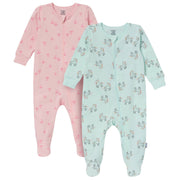 2-Pack Baby Girls Unicorns Sleep 'N Play sleepwear Gerber® 