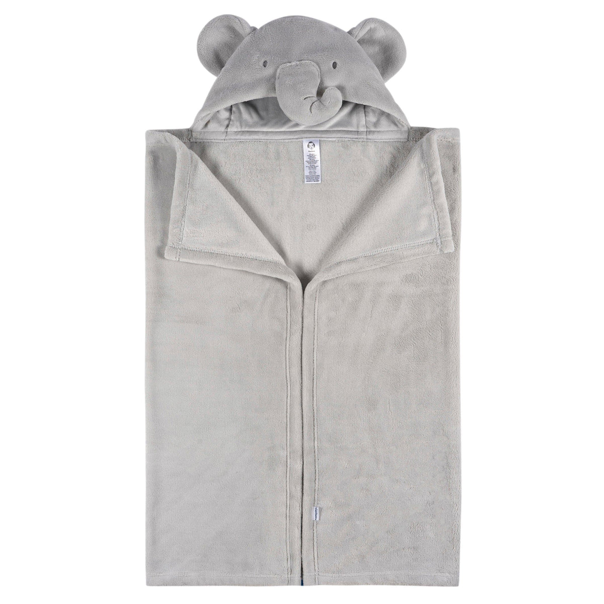 2-Pack Baby Neutral Animal Geo Hooded Wearable Blanket & Security Blanket Set